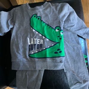 Boys dinosaur sweatsuit. 18 months
